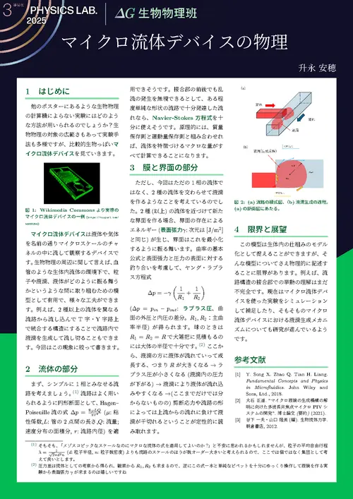 生物物理班 - Physics Lab. 2025